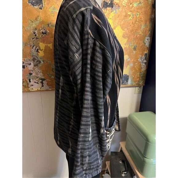 Vintage Veranda Wear Boho Hand Woven Art to wear 100 % Cotton Guatemalan Jacket - Picture 4 of 8